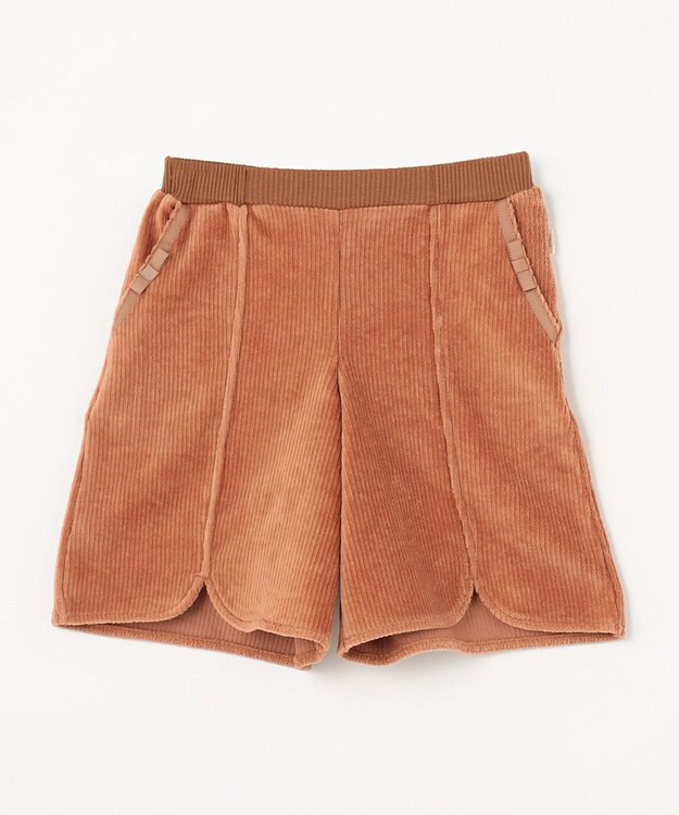組曲 KIDS 【110-140㎝】コーディロイ ハーフパンツ キャメル系