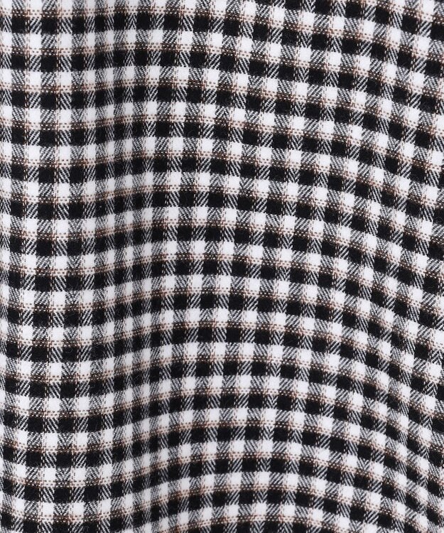 UNFILO MENS 【男女兼用】クリーンチェック ネルシャツ ブラックチェック