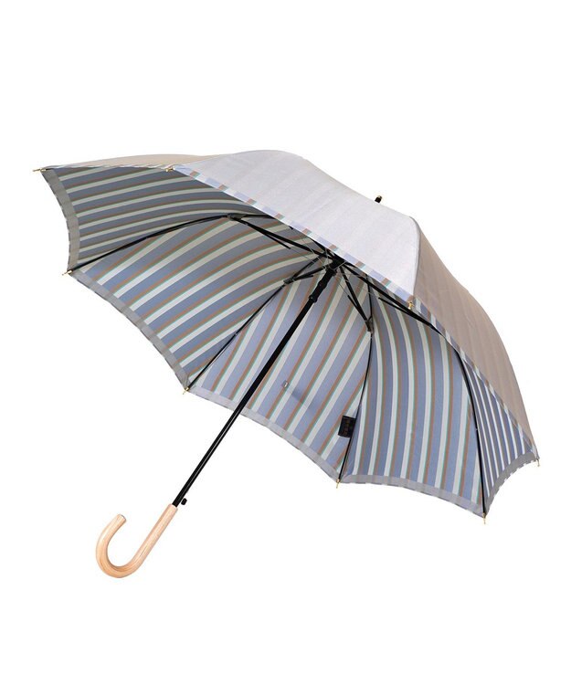 槇田商店 Riff  マロウブルー 長傘 ブルーグレー