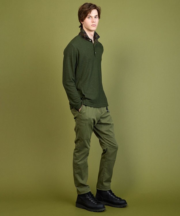 JOSEPH ABBOUD MOUNTAIN 【ストレッチ/吸水速乾/UVカット】ヴィンテージチノ パンツ カーキ系