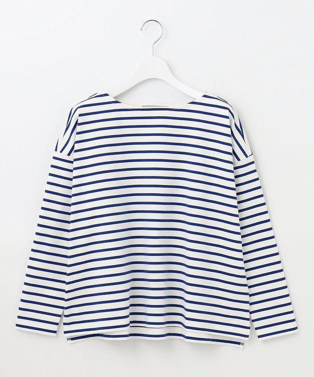 UNFILO 【マシンウォシャブル】ボーダーワイドT ブルー