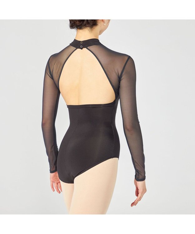 Chacott 【Nela ライン】ロングスリーブレオタード ブラック