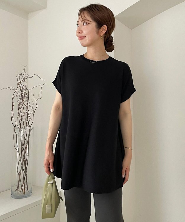 UNFILO スゴ機能 フレアニット ブラック