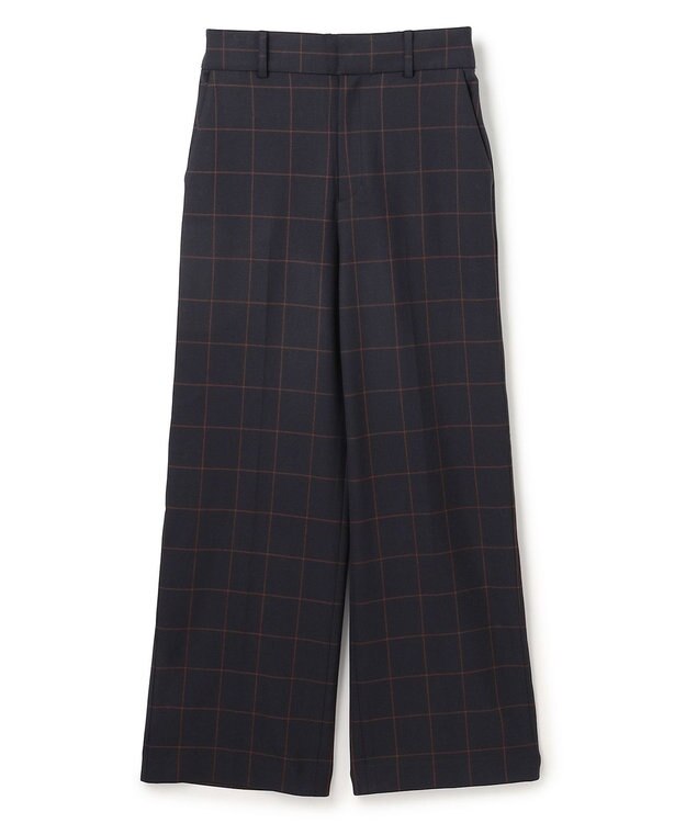 UNFILO 【ウエストゴム/14サイズ展開】beauty warm pants ワイド ウィンドーペン