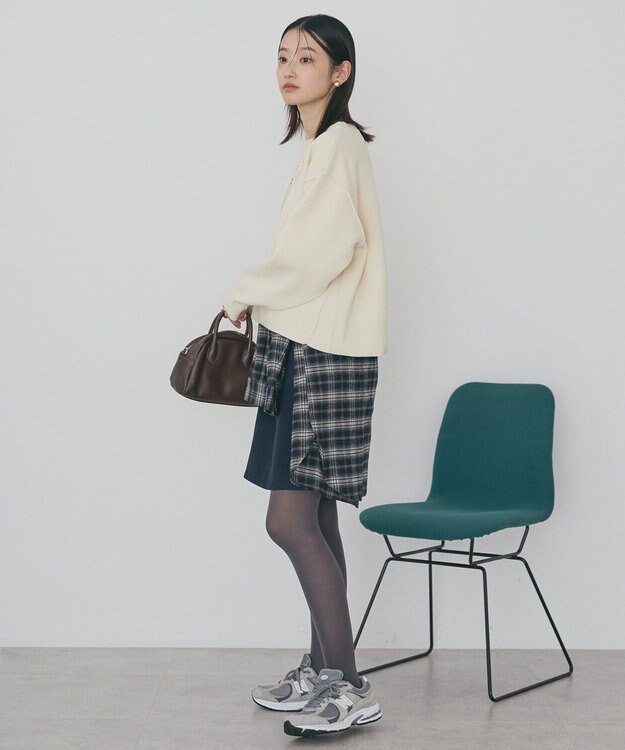 AMERICAN HOLIC 【選べる丈】モールニットプルオーバー Ivory