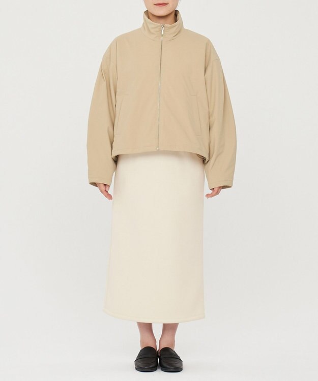 uncrave スムースタフタ パディングジャケット（uncrave STANDARD） ベージュ