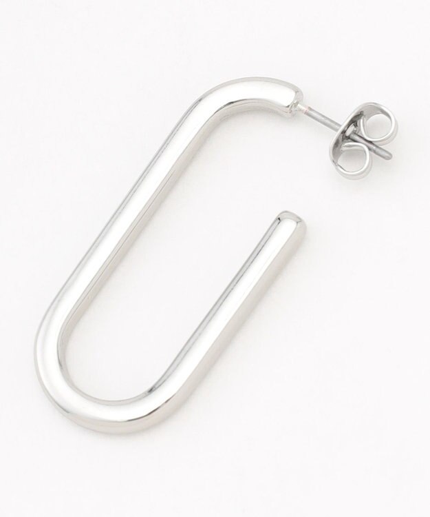 ANY 【WEB限定】オーバルピアス（両耳用） シルバー