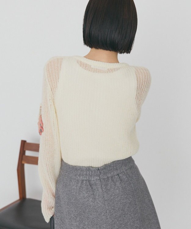 AMERICAN HOLIC 甘編みキャミカーディガンセット Ivory