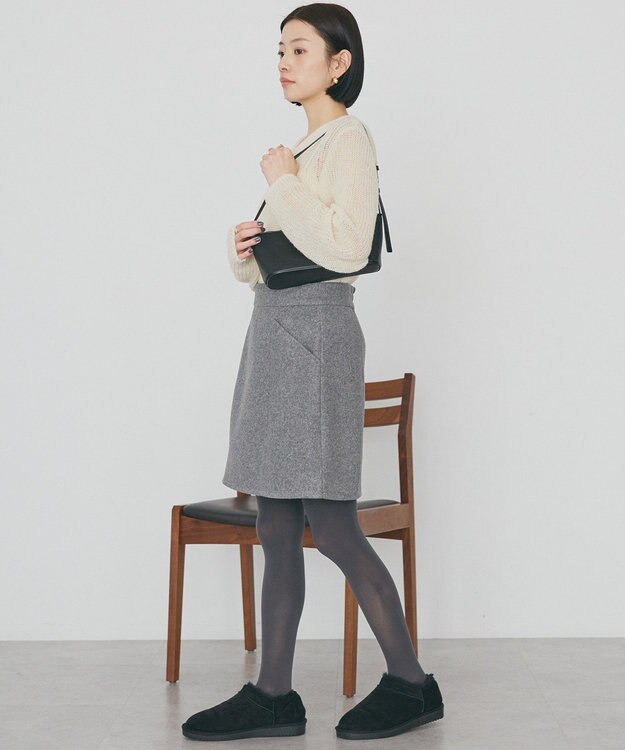 AMERICAN HOLIC 甘編みキャミカーディガンセット Ivory