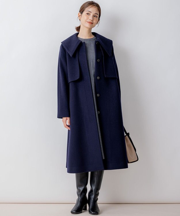 組曲 【WEB一部店舗限定】ライトビーバー トレンチライクコート ネイビー系