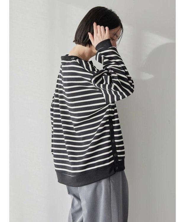 AMERICAN HOLIC カフタンサイドボタンポンチプルオーバー Border