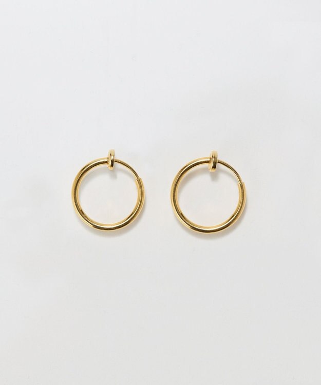 Phoebe 〈金属アレルギー対応〉バランスパールフープイヤリング　ゴールド/ステンレス/大ぶり/存在感◎/主役級 ゴールド