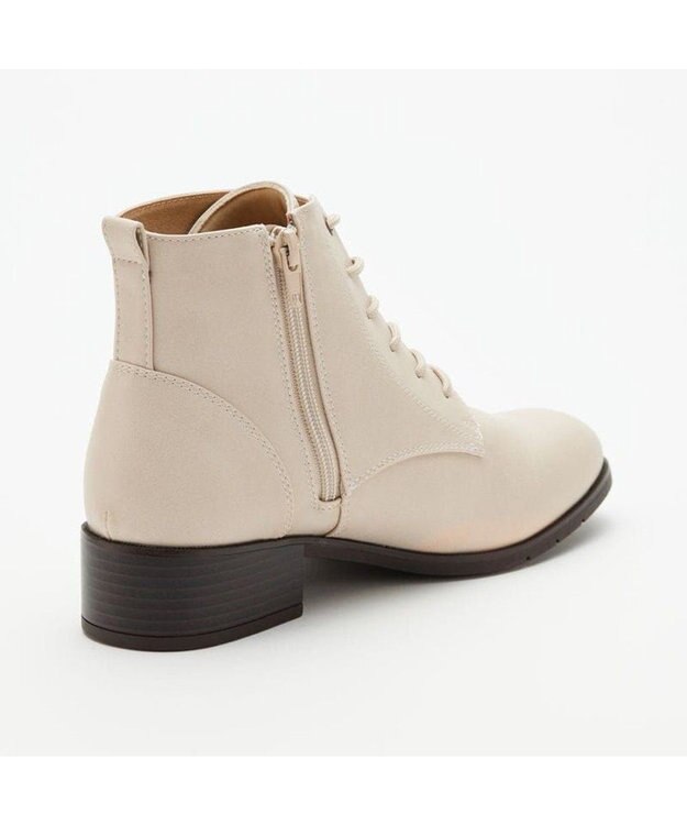 AcureZ 生活防水タイプ 内側にファスナーを配置し脱ぎ履きラクチン アイボリー