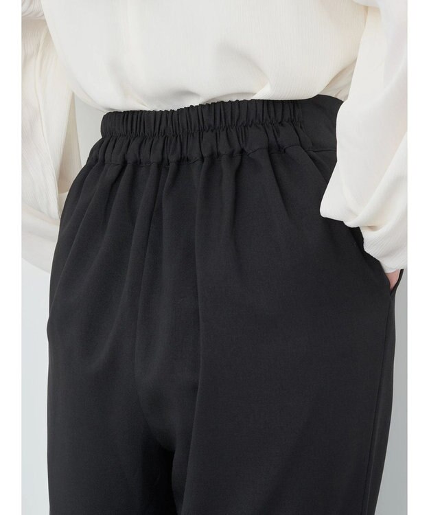 earth music&ecology リラックスワイドパンツ Black