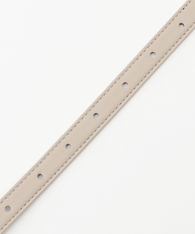 ANY SIS メタルポイントバックル ベルト ベージュ