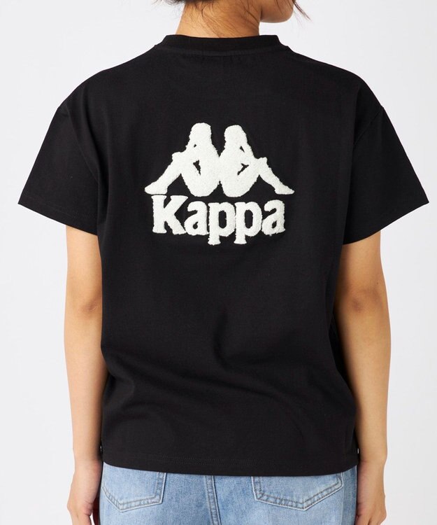 OP／FILA 【Kappa】サガラ刺繍 オーバーサイズTシャツ ブラック