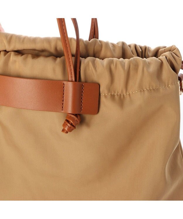 UNBILLION kakatoo ナイロンドローストリング3wayトートバッグ ベージュ