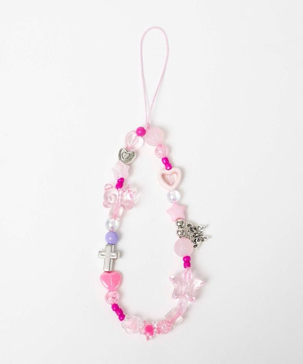 WEGO ビーズストラップキーホルダーD 柄1