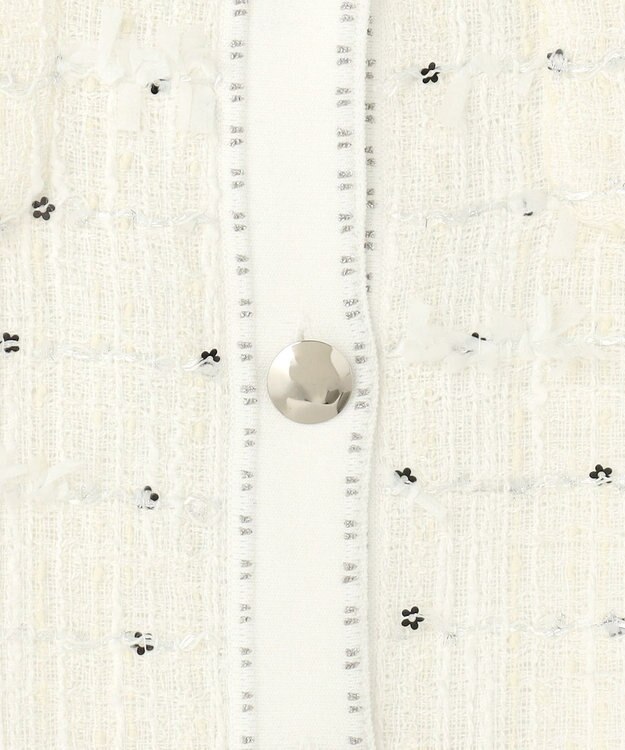 TOCCA 【八木アリサさん着用】FLOWER HIDE AND SEEK ニットジャケット アイボリー系