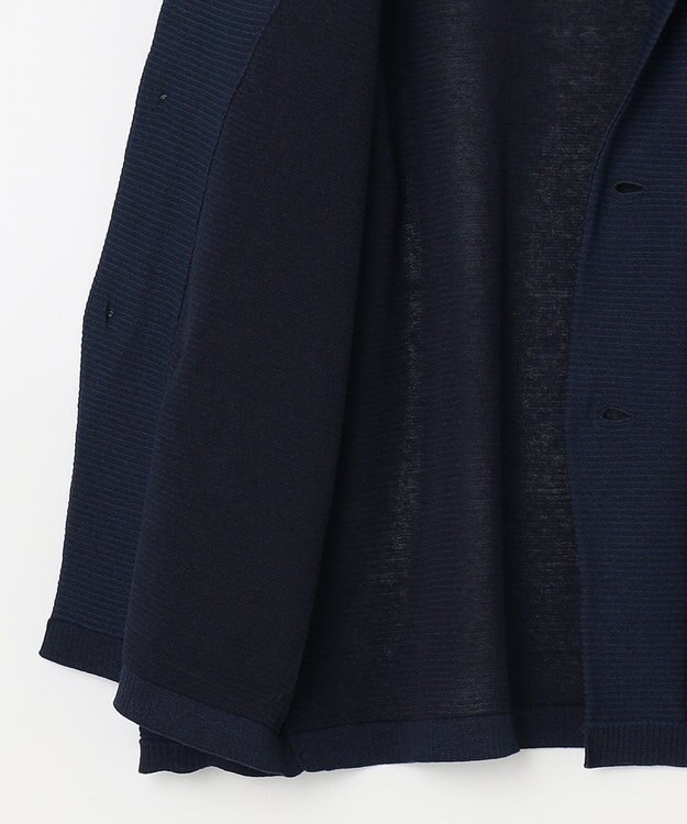 JOSEPH ABBOUD 【軽い/洗える】クールスキンニット カーディガン ネイビー系