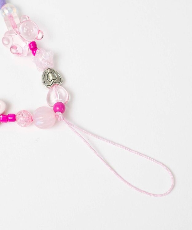 WEGO ビーズストラップキーホルダーD 柄1