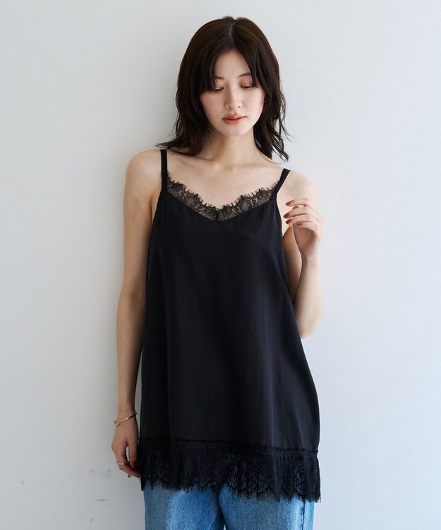 YECCA VECCA レースキャミソール Black