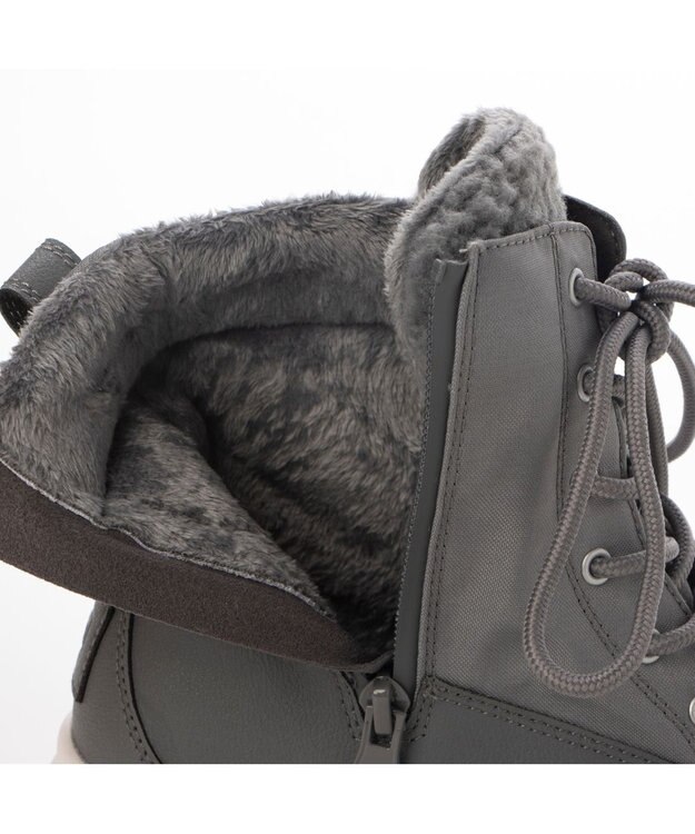 ing <ing>【レイン・スノー対応】レースアップスニーカーブーツ グレー