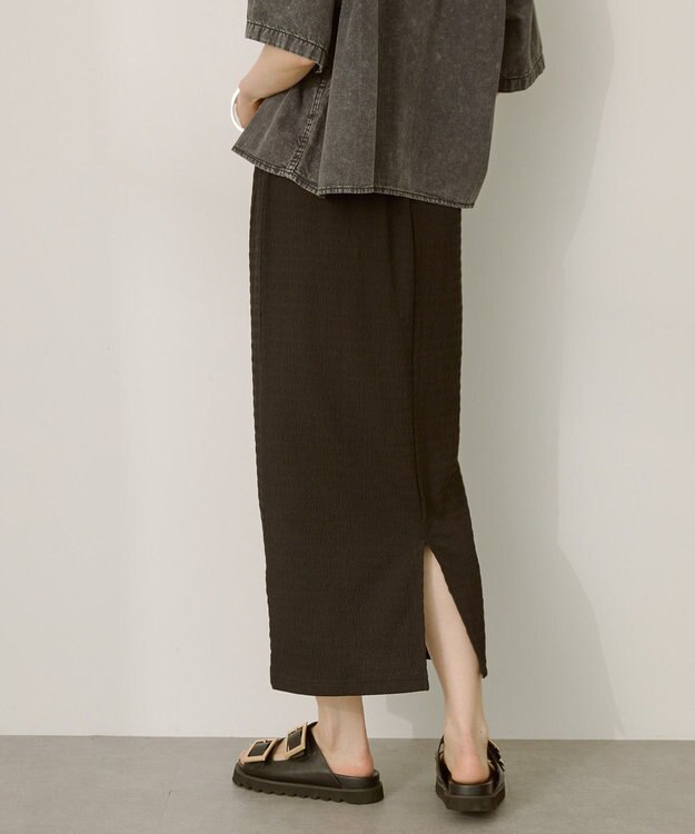 AMERICAN HOLIC シャーリングナロースカート Black