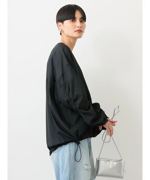 AMERICAN HOLIC イージーケア＋接触冷感　シアーブルゾン Black