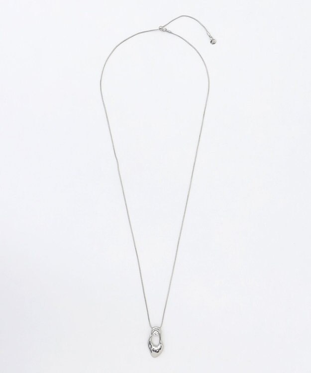 自由区 【カタログ掲載】カーブオーバル ネックレス シルバー