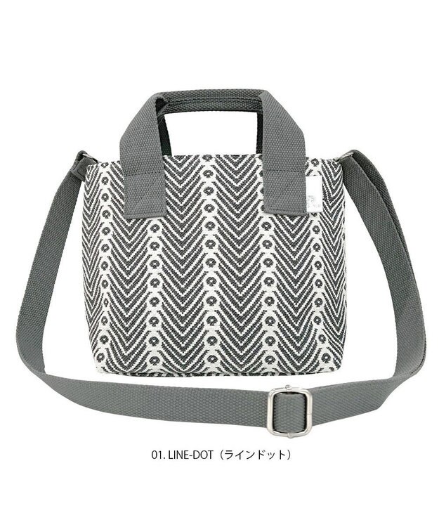 ROOTOTE 1194【ミニトート】LT.ベビールー.パターンファブリック-K 01：ラインドット