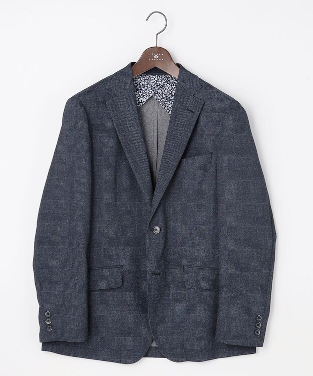 JOSEPH ABBOUD 【キングサイズ・通気性/清涼/軽量/ストレッチ】クールピケストレッチジャケット ネイビー系3