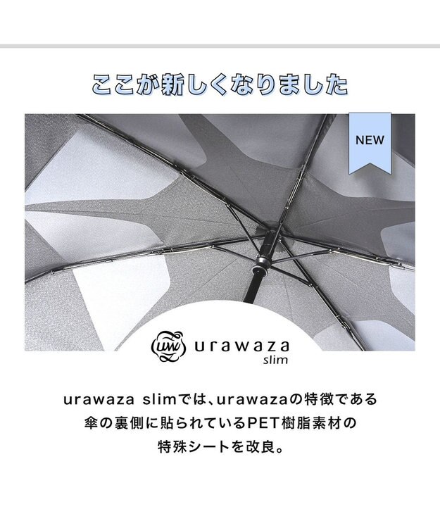 MOONBAT urawaza sim(ウラワザ スリム) 3秒でたためる傘 折りたたみ傘 55cm 大きめ UV ローズピンク