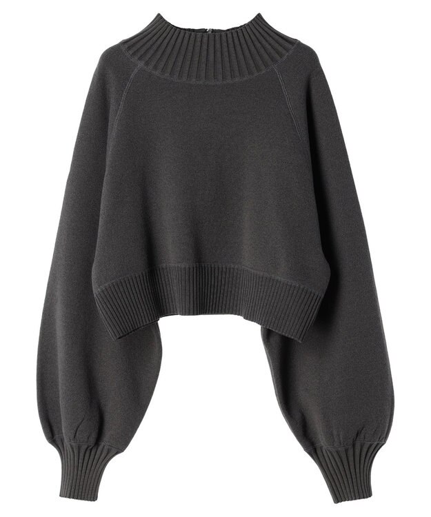 Green Parks ＫＢＦ２ｗａｙクロップドスウェットライクプルオーバー Charcoal Gray