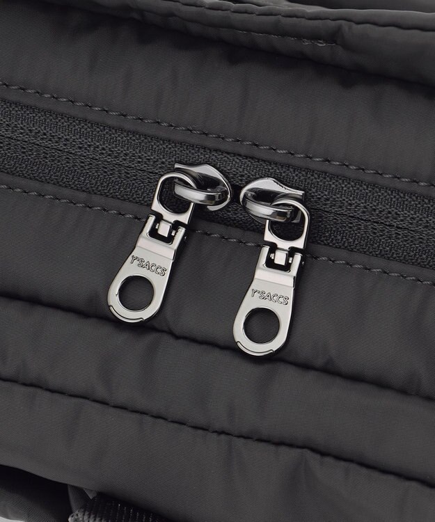 Y'SACCS ドローストリング コンビカラーショルダー mini ダークグレー
