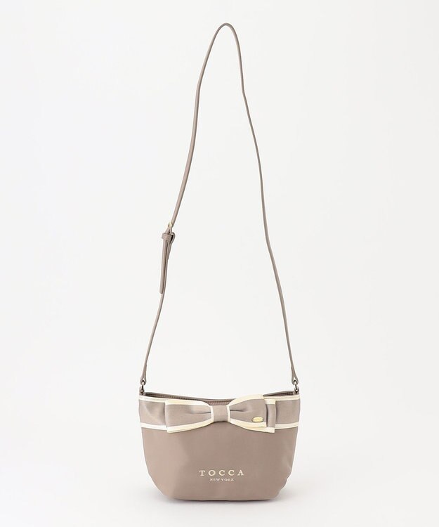 TOCCA BICOLOR RIBBON POCHETTE ポシェット ベージュ系