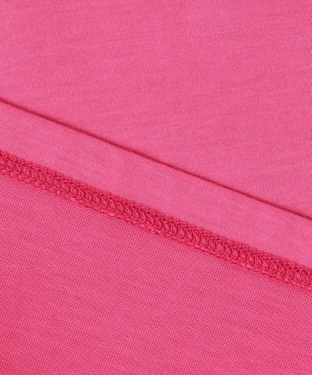 23区 L 【洗える】ハイエンド クルーネック Tシャツ マゼンタ系