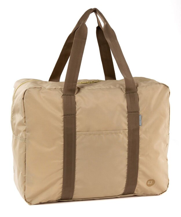 ACE BAGS & LUGGAGE World Traveler  タイヴァス ボストンバッグ 折りたたみ可能 43L 折りたたみ可能 セットアップ可能 ポーチ付き ワールドトラベラー アルコ 旅行 お出かけ 63713 グレージュ