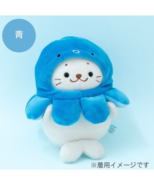 Mother garden しろたん ついてきちゃうしろたん マスコット用 着せ替え服 タコ頭巾 《青》 単品 青