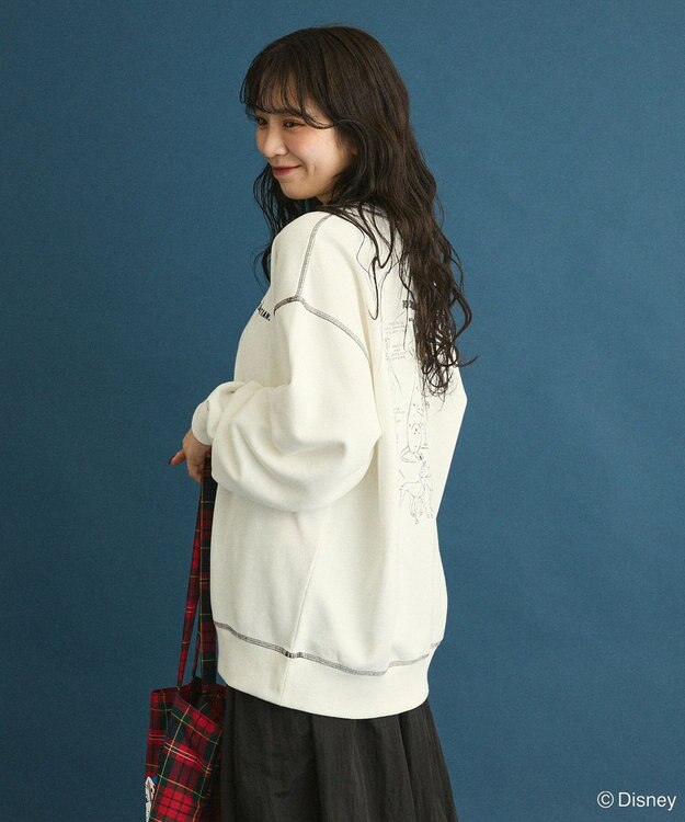 Green Parks １０１匹わんちゃん／バックプリントスウェット White