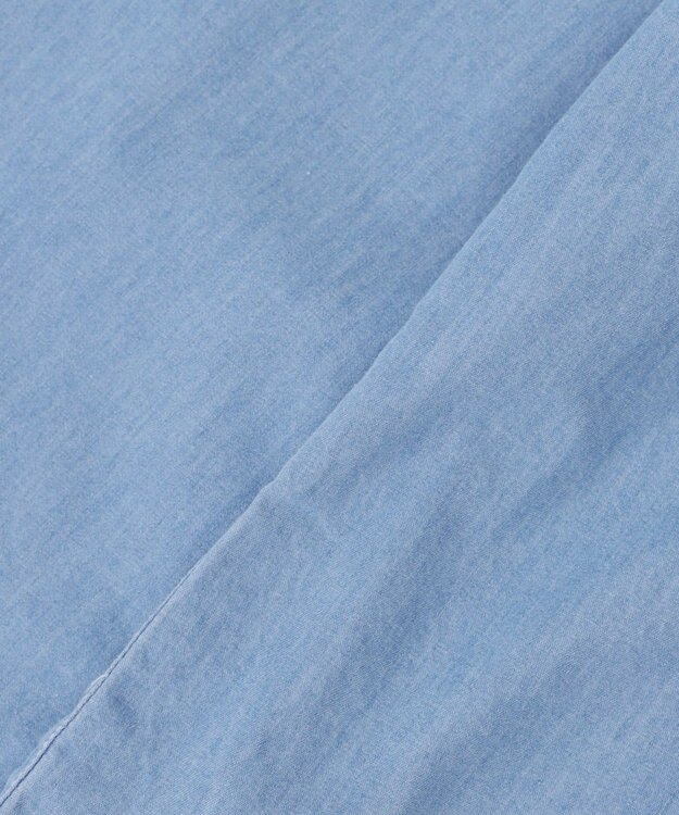 ANY KIDS シャンブレー ガウチョパンツ ブルー