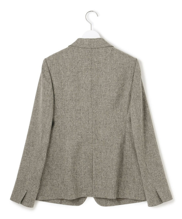 23区 【洗える】ウールライクカルゼ テーラード ジャケット グレー系