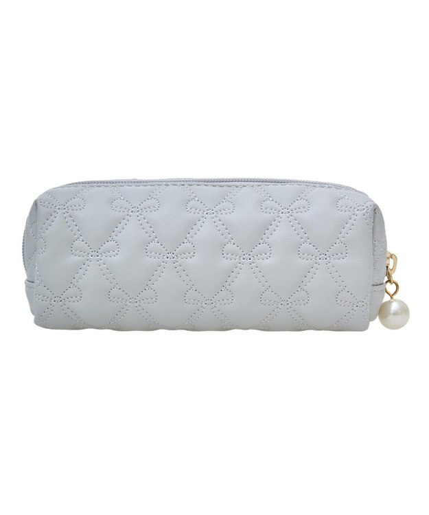 Maison de FLEUR EC限定リボンキルティングロングポーチ Grayish Blue