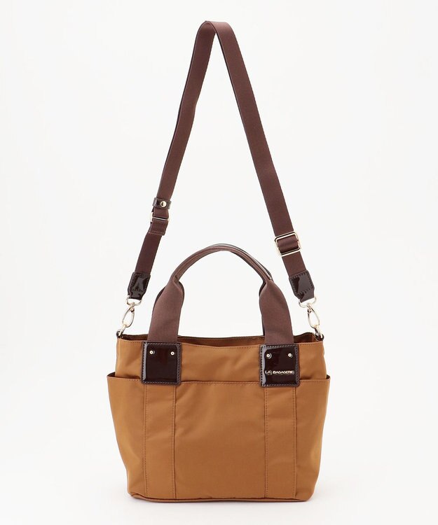 LA BAGAGERIE 2WAYナイロンミニトート チョコ