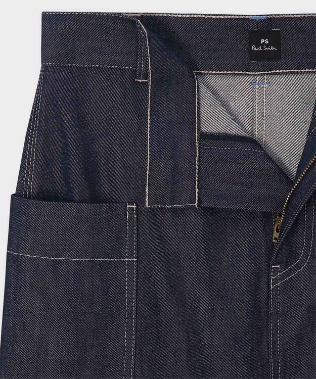 Paul Smith コントラストステッチ デニムスカート ダークインディゴ