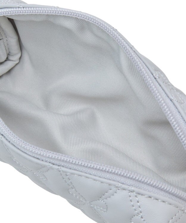 Maison de FLEUR EC限定リボンキルティングロングポーチ Grayish Blue