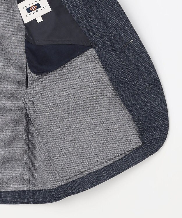 JOSEPH ABBOUD 【キングサイズ・通気性/清涼/軽量/ストレッチ】クールピケストレッチジャケット ネイビー系3