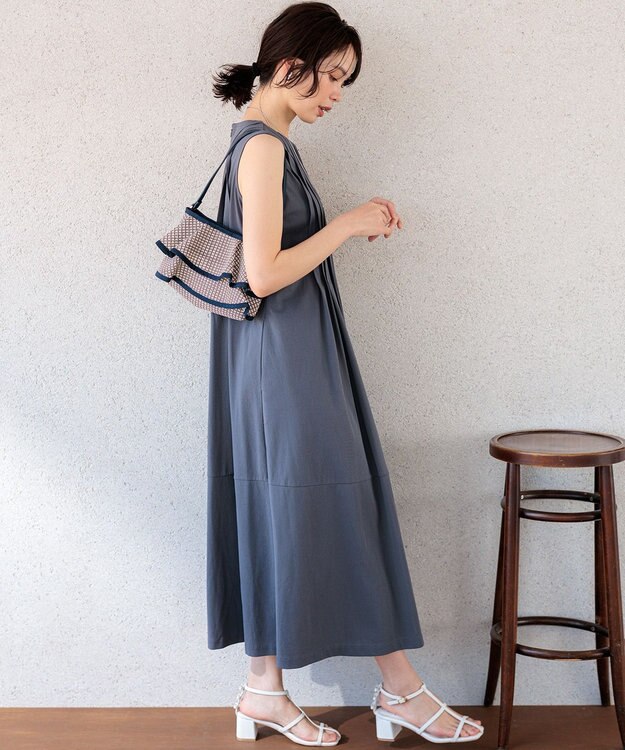 組曲 チュールラッフルバッグ ブラウン系5