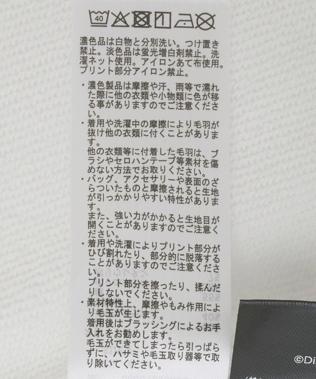 Green Parks １０１匹わんちゃん／バックプリントスウェット White