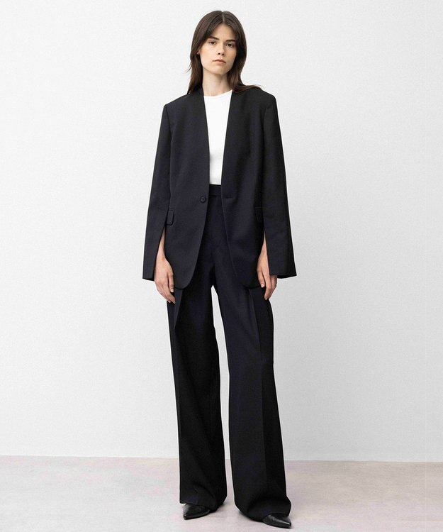 NAVE 【Nave】ウールポリエステルツイル ジャケット ブラック系